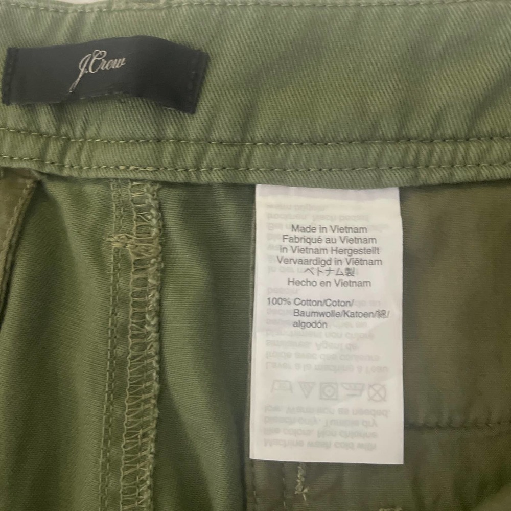 J. Crew Olive Green Straight-Leg Pants - Picture 8 of 12